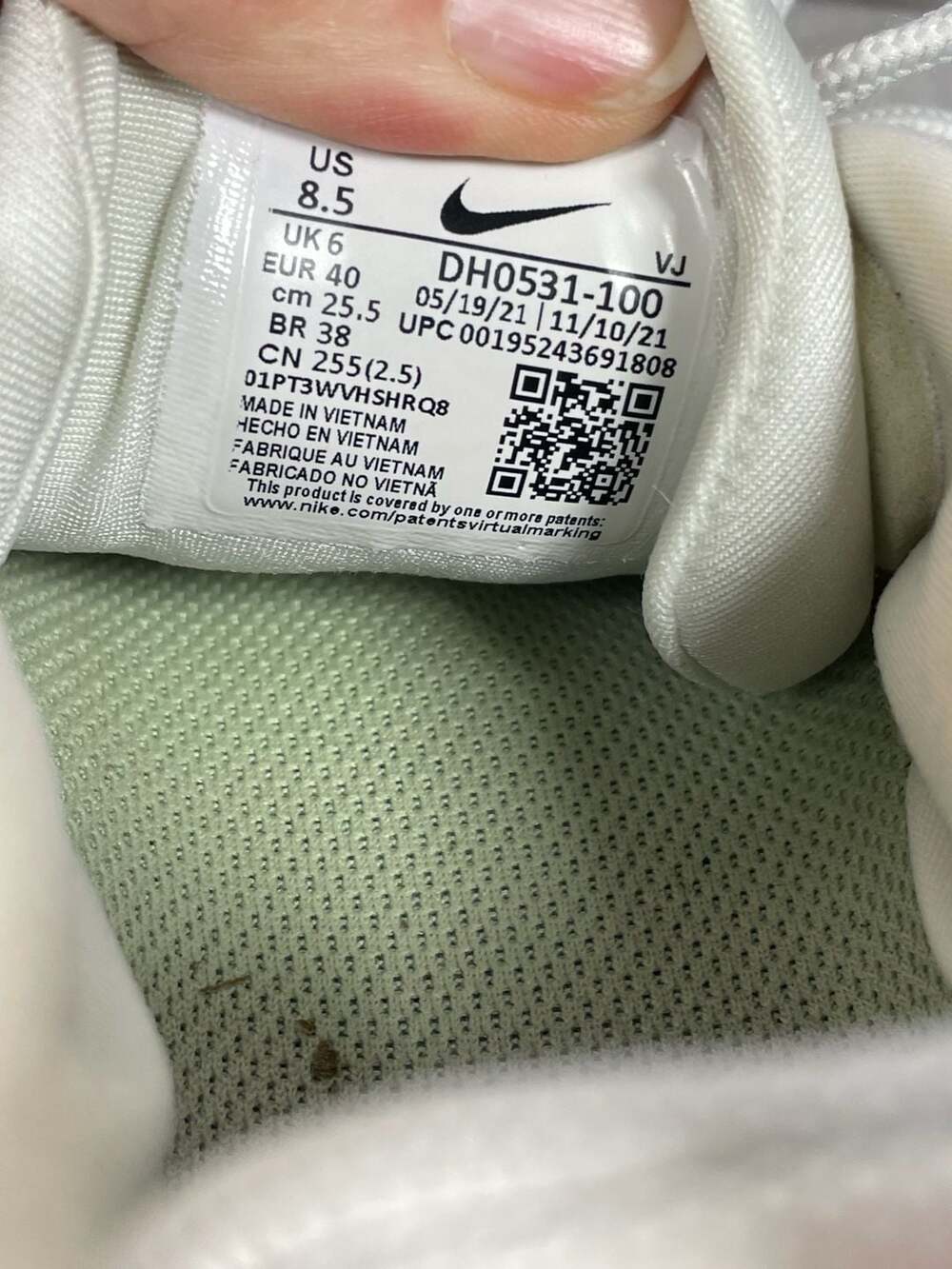 Nike Air Max Furyosa Pastel Summit White Women's Size 8.5 - Picture 6 of 7